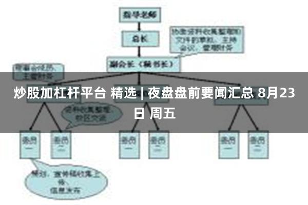 炒股加杠杆平台 精选 | 夜盘盘前要闻汇总 8月23日 周五