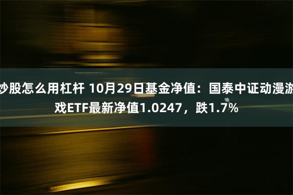 炒股怎么用杠杆 10月29日基金净值：国泰中证动漫游戏ETF最新净值1.0247，跌1.7%