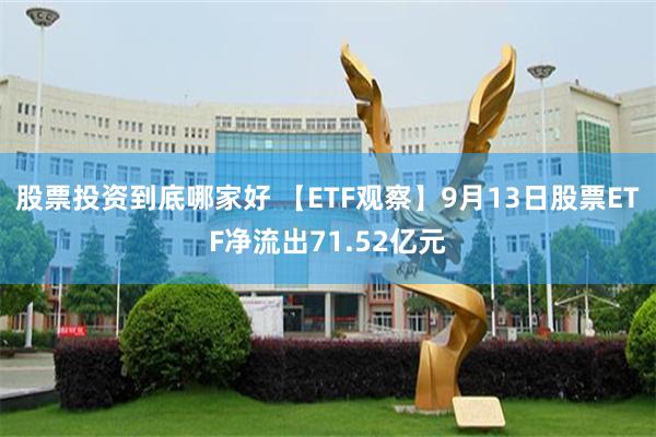 股票投资到底哪家好 【ETF观察】9月13日股票ETF净流出71.52亿元